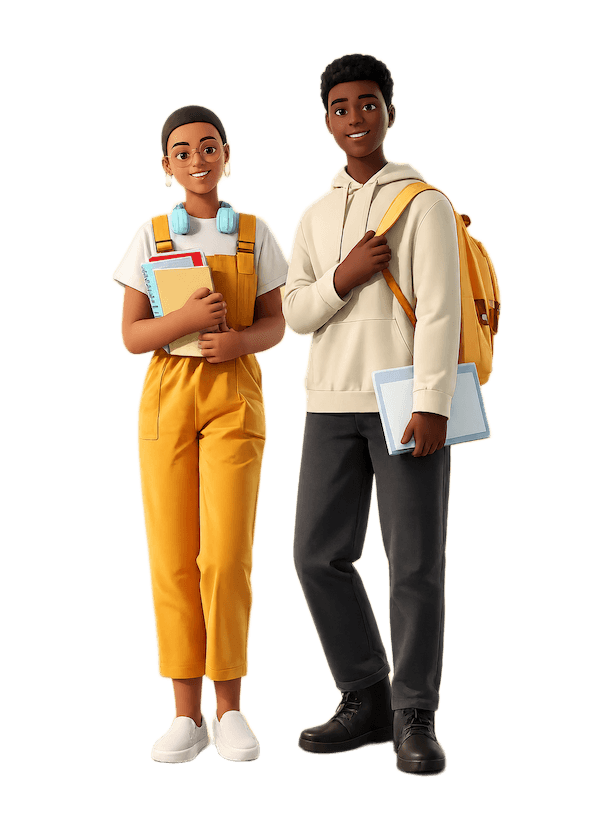 Nigerian students preparing for their exams with EasyPoint